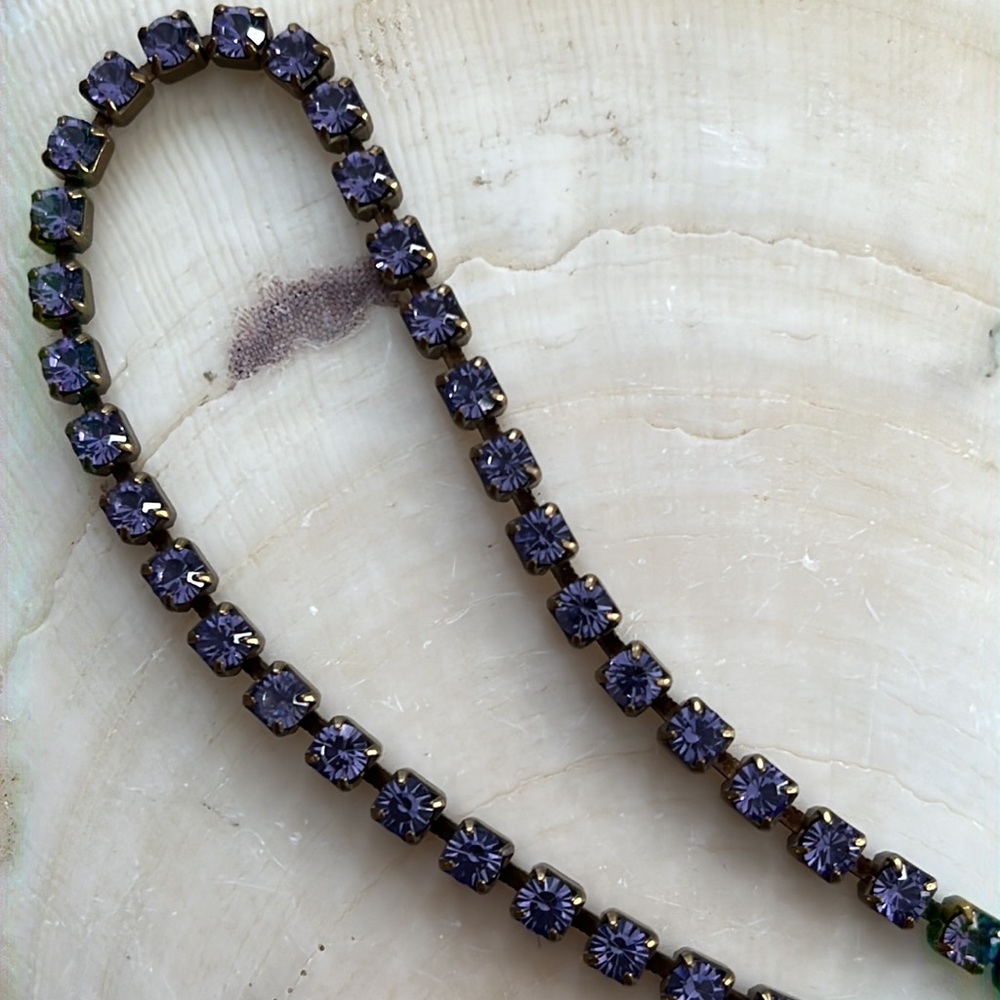 Purple Rhinestone Bracelet - Picture 3 of 5